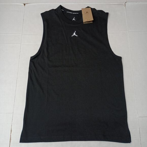 Jordan Sport Dri-Fit Sleeveless Top Mens Size M Medium Black - Picture 1 of 7